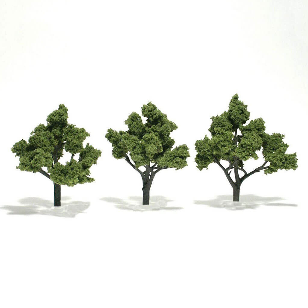 Woodland Scenics &quot;Realistic Trees&quot; 4 to 5in Set of 3 Light Green