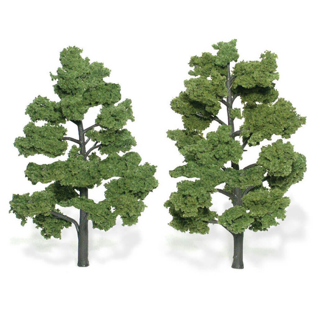 Woodland Scenics Light Green Realistic Trees 6in - 7in