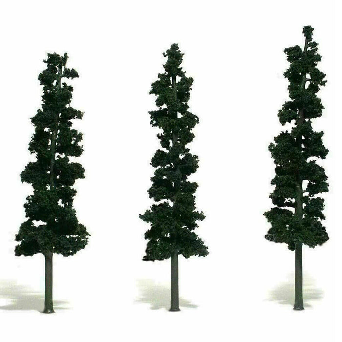 Woodland Scenics Ready Made Realistic Trees Pines Conifer Green 7 to 8in Set of 3
