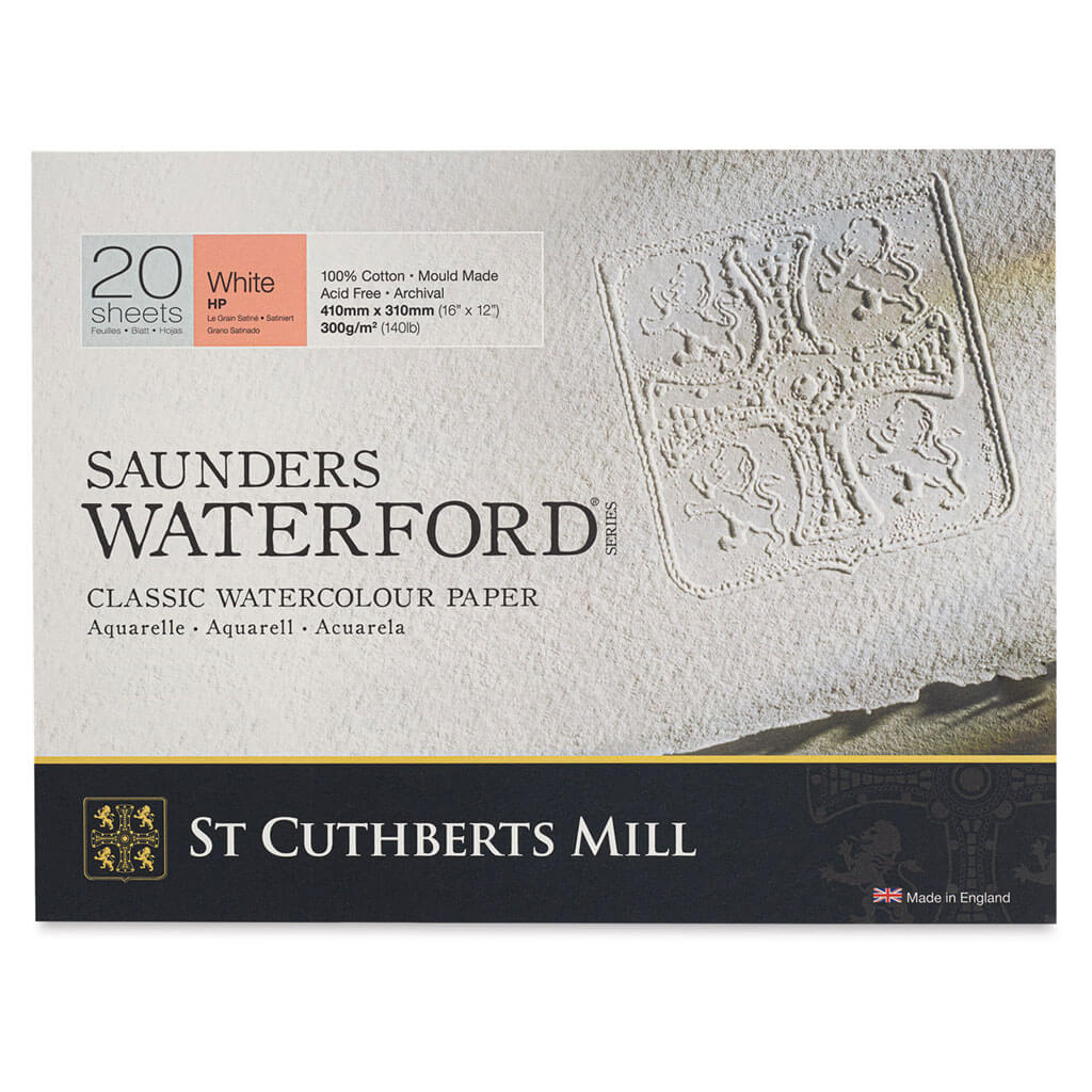 Saunders Waterford Watercolor Block 16in x 12in 140lb Hot Press