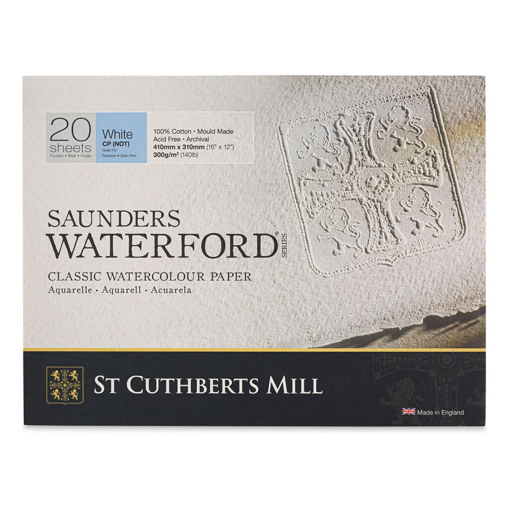 Saunders Waterford Watercolor Block 16in x 12in 140lb Cold Press