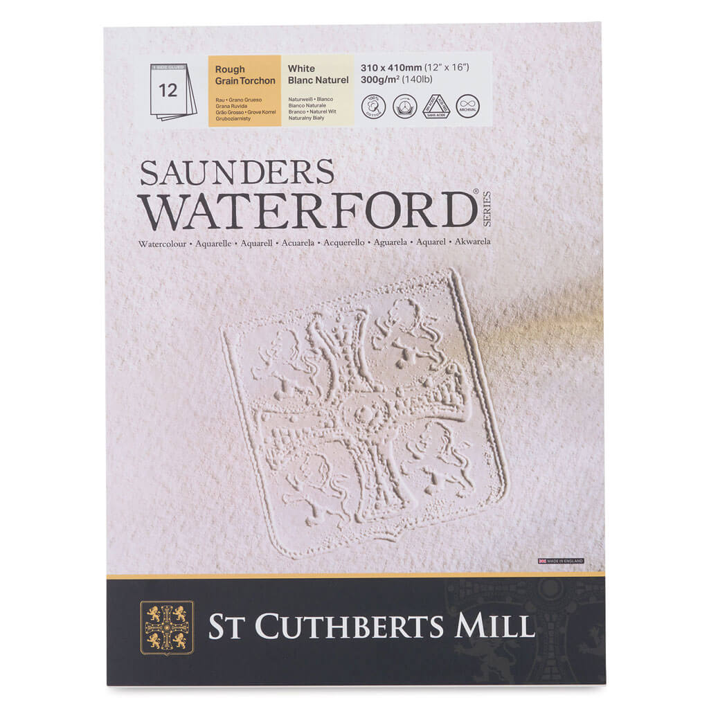 Saunders Waterford Watercolor Pad 12in x 16in Rough 140lb