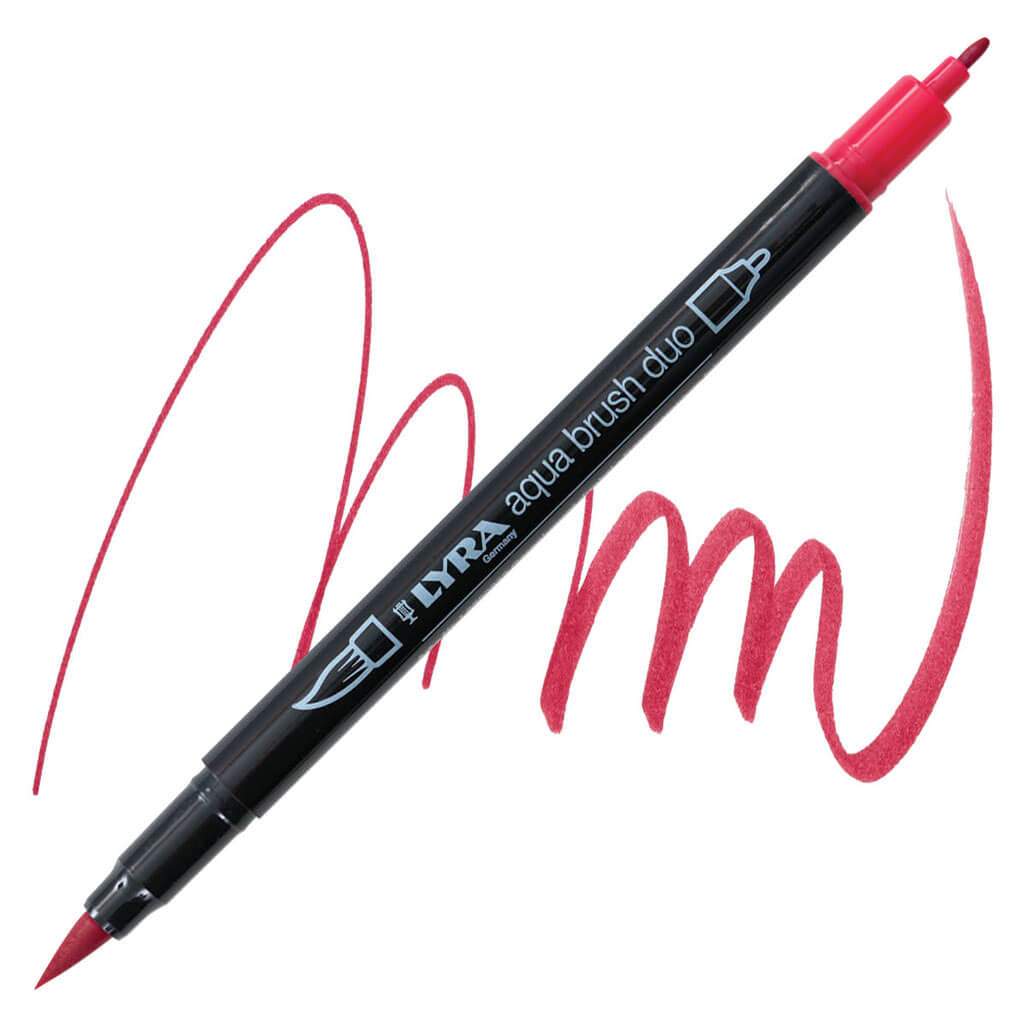 Lyra Aqua Brush Duo Marker Deep Geranium Lake 022