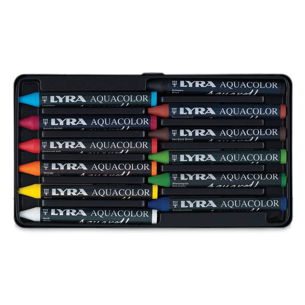 Lyra Aquacolor Crayon Assorted Colors Set of 12