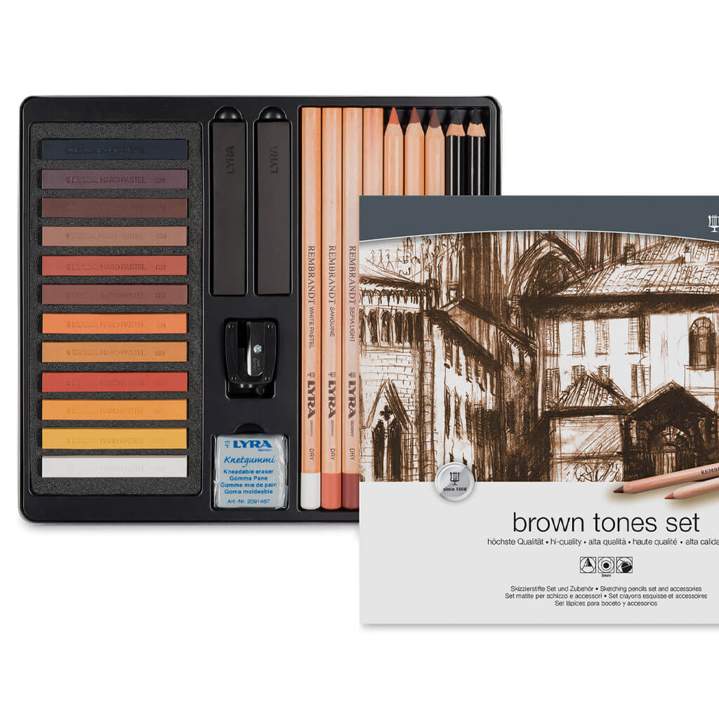 Lyra Brown Tones Sketching Set of 25