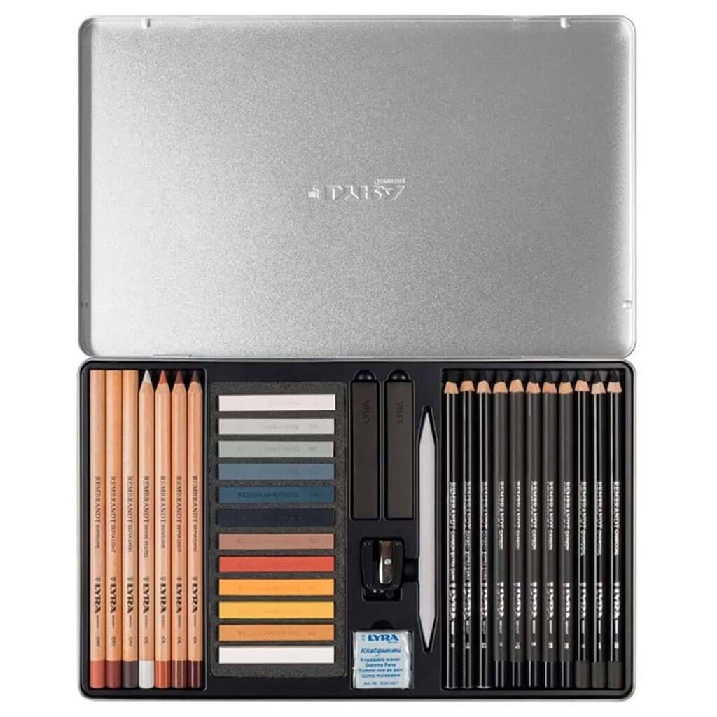 Lyra Rembrandt Monochrome Pencil Sketching Set of 35
