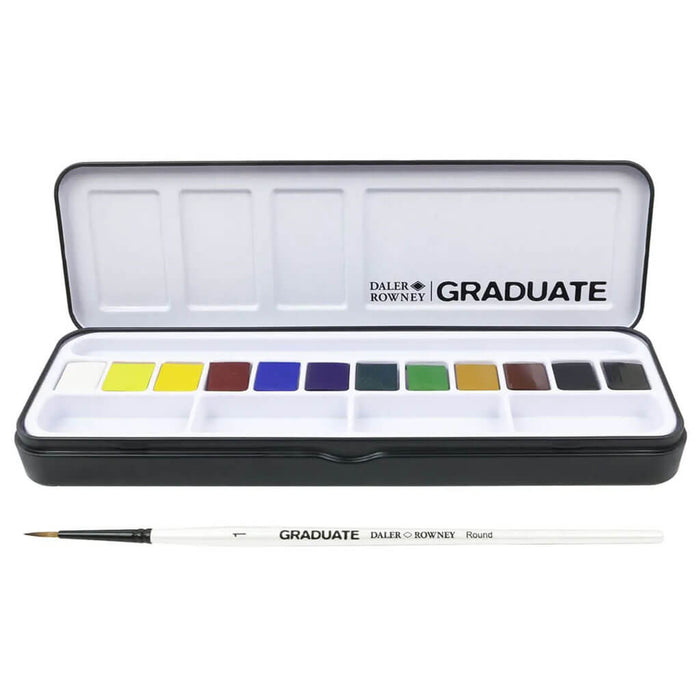 Daler-Rowney Graduate Watercolor Student Tin 14pc