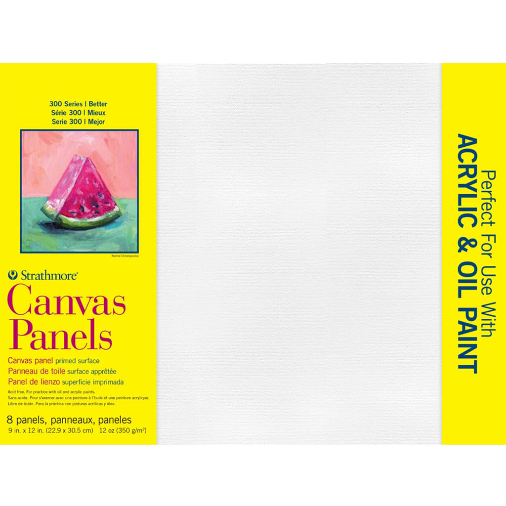 300 Series Canvas Panels 9in x 12in 8/Pkg