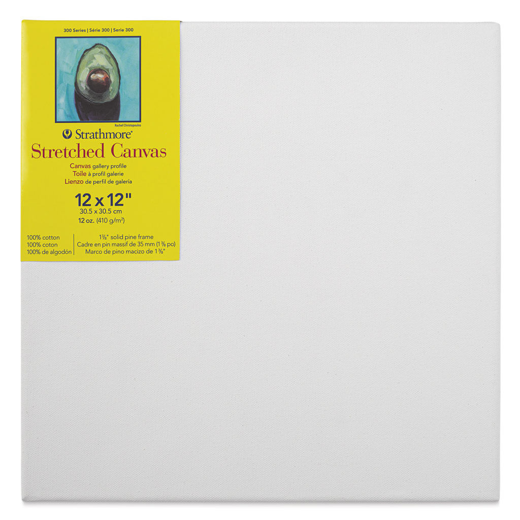 Strathmore 300 Series Stretched Cotton Canvas 1-3/8in 12in x 12in