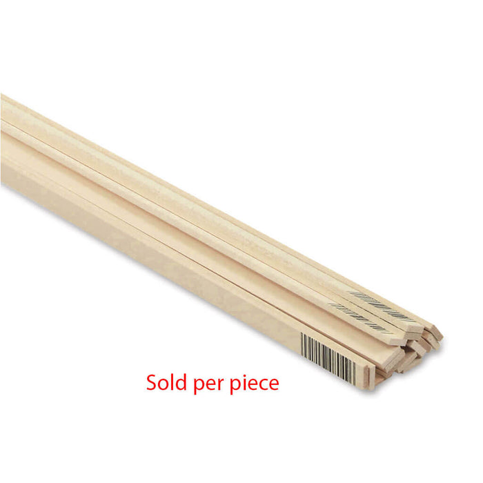 Midwest Products Genuine Basswood Strips 15 Pieces, 1/8" x 1/2" x 36"