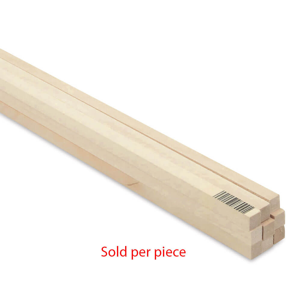 Midwest Products Genuine Basswood Strips 9 Pieces, 1/2" x 1/2" x 36"