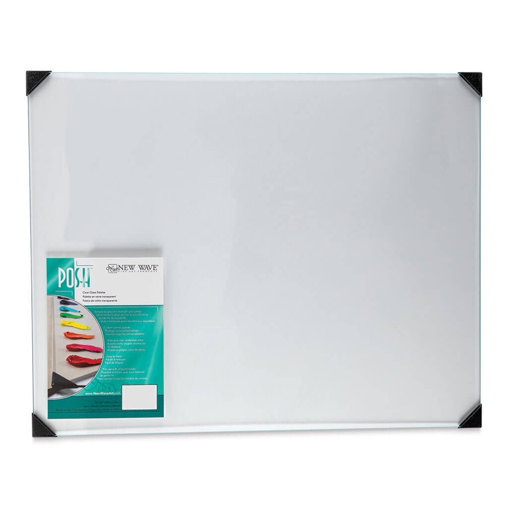 Posh Glass Tabletop Palette 16" x 20", Clear
