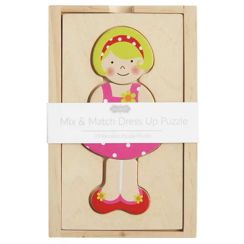 Girl Dress Up Wood Puzzle