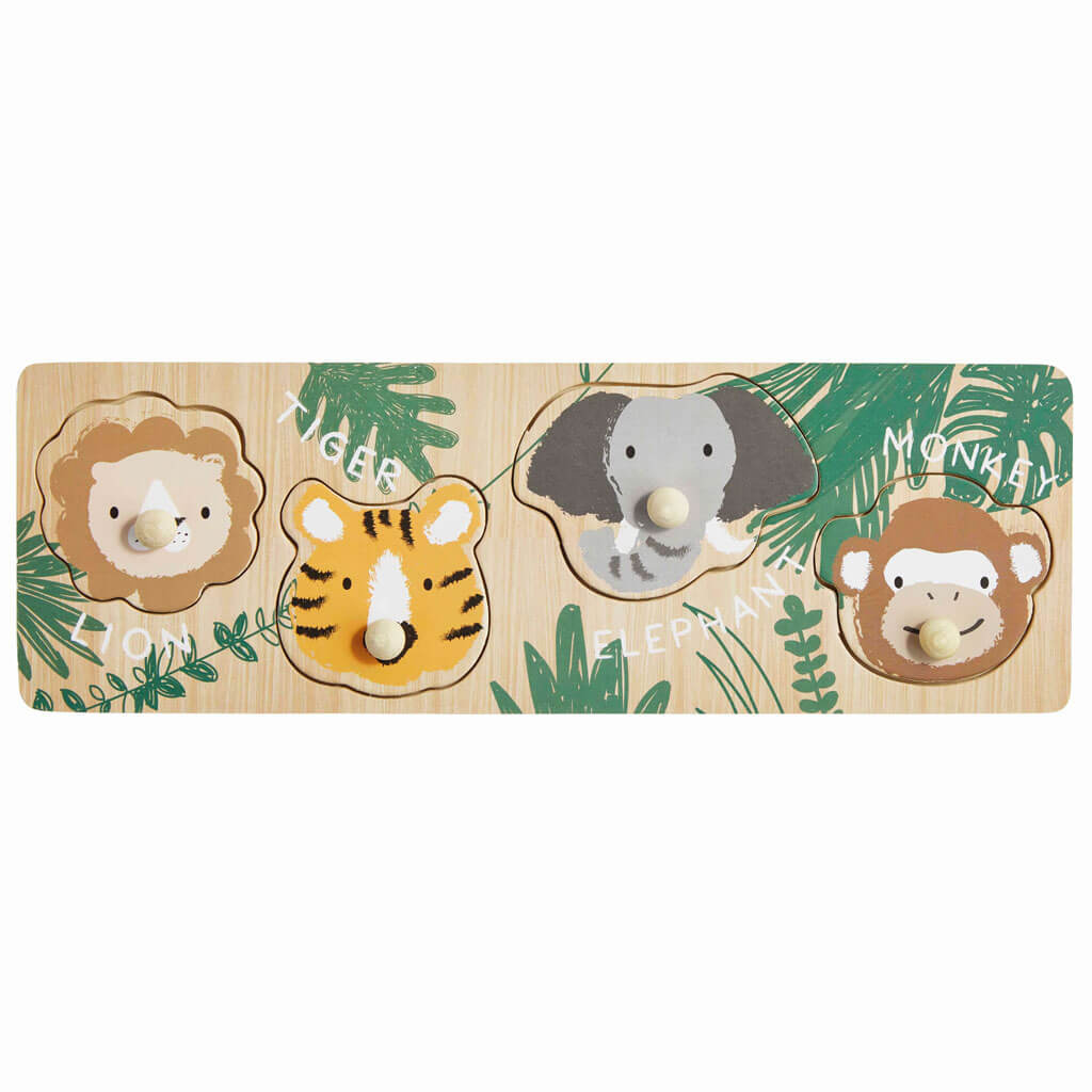 Safari Animal Knob Puzzle