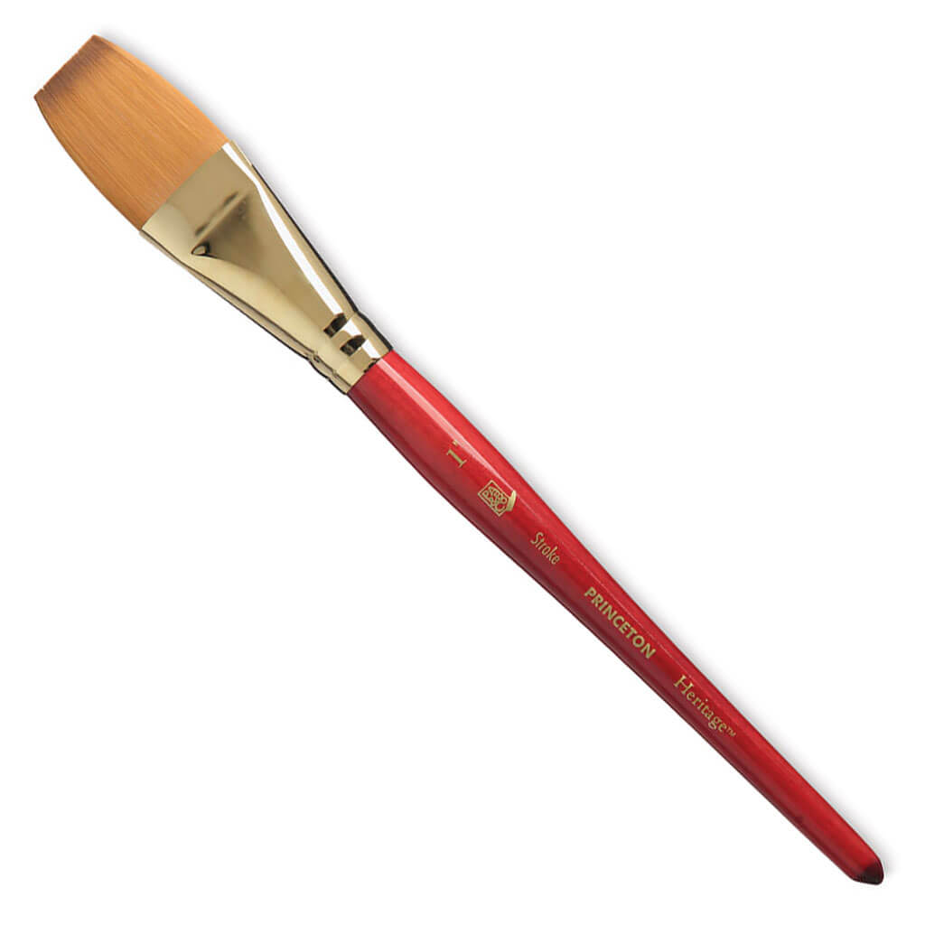 Princeton Heritage Sable Brush One-Stroke Short Handle, Size 1in