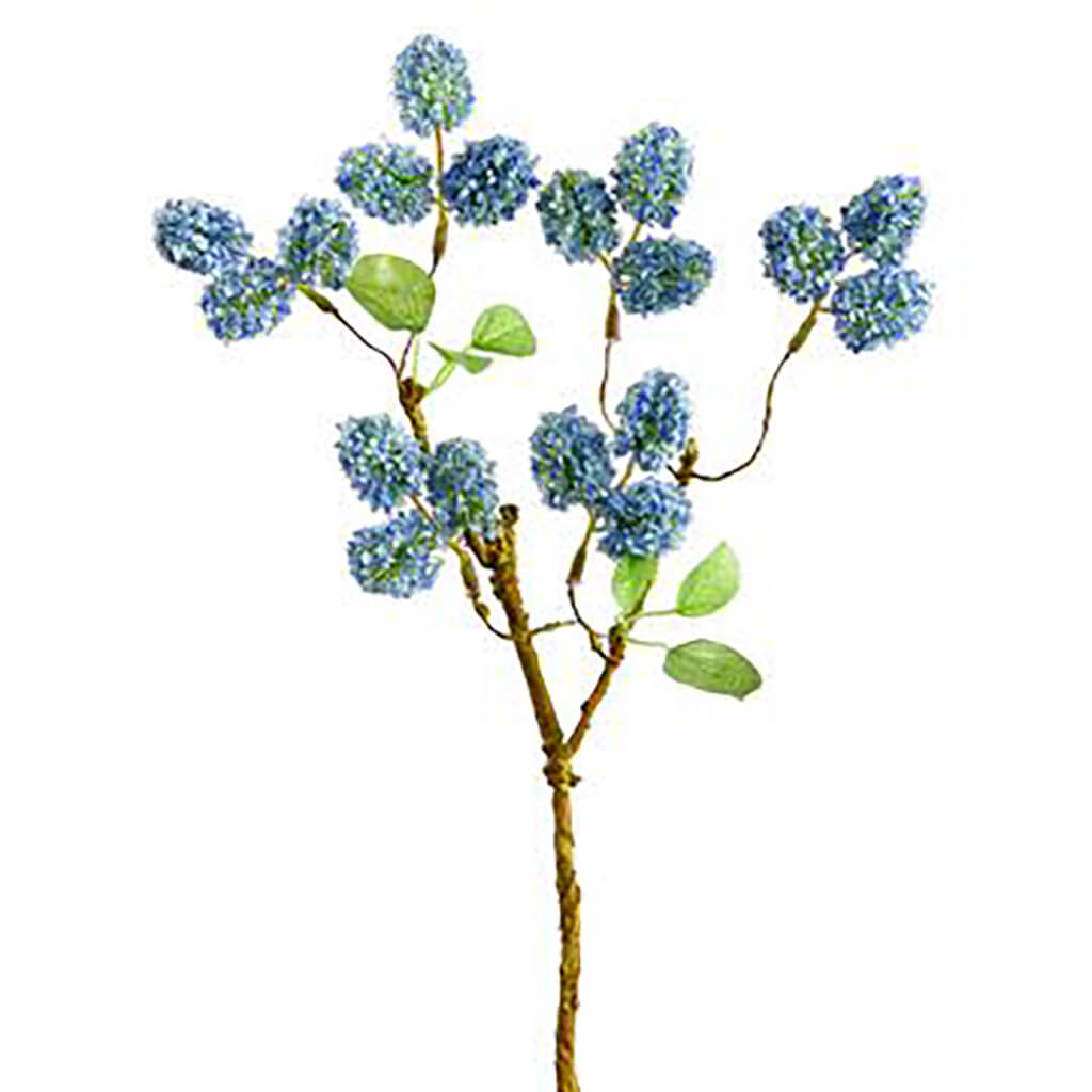 Mini Viburnum Spray Blue, 14in