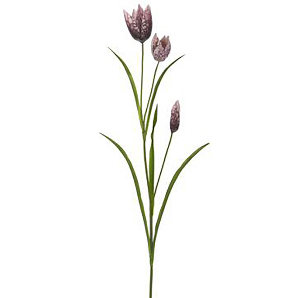 Real Touch Fritillaria Spray Purple, 27in