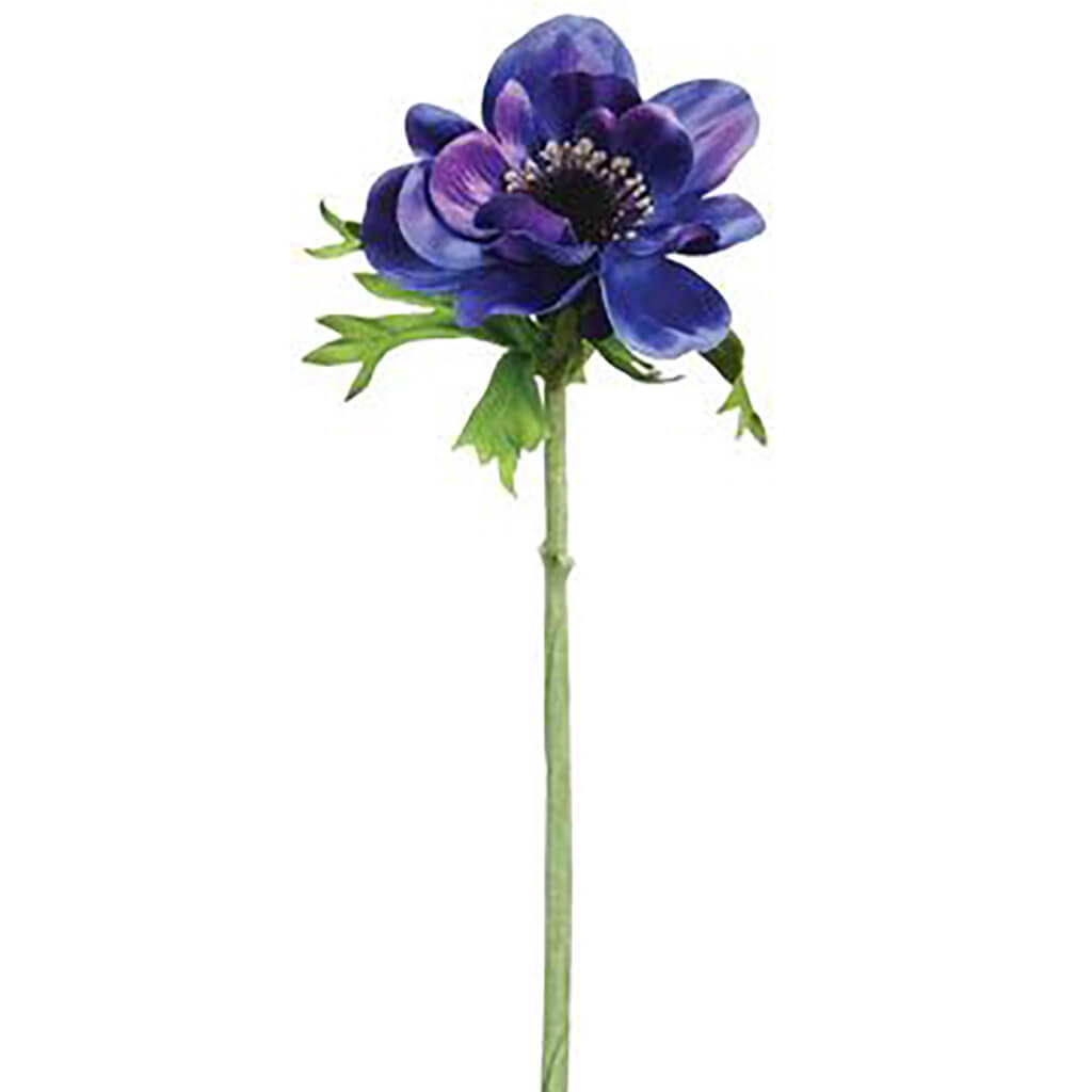 Anemone Spray Blue, 16.5in