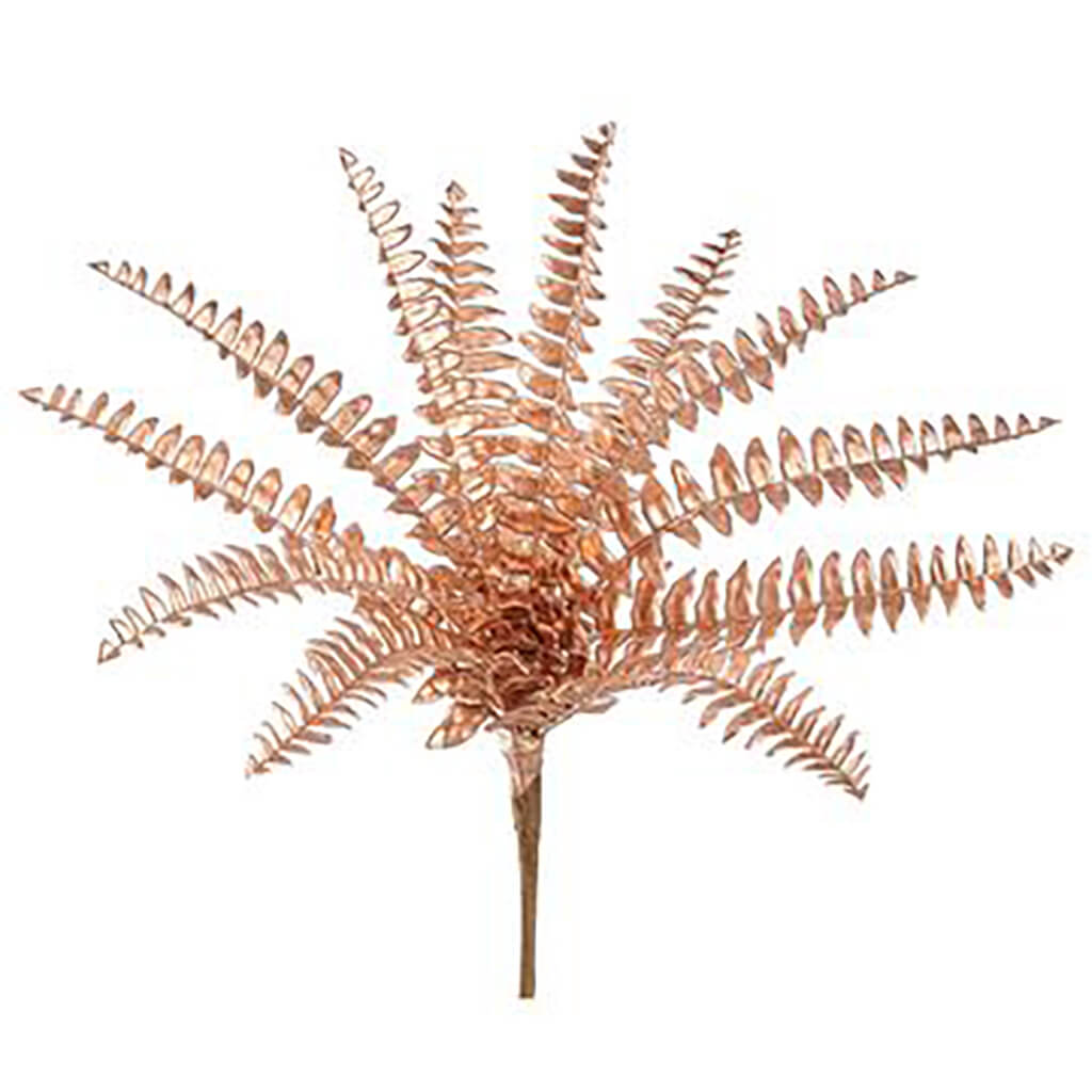 Metallic Fern Bush Gold, 14in