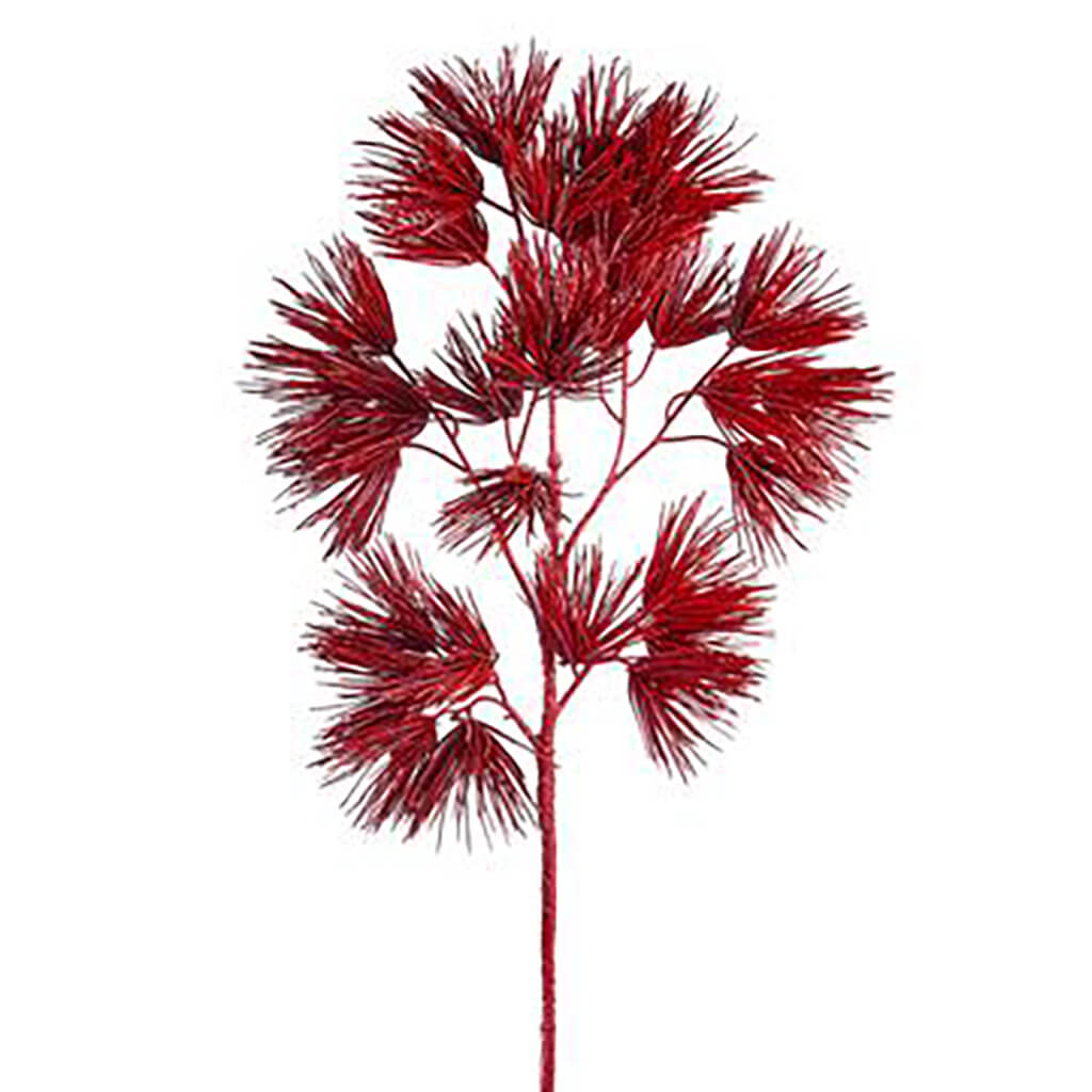 Needle Pine Spray Red, 28.5in