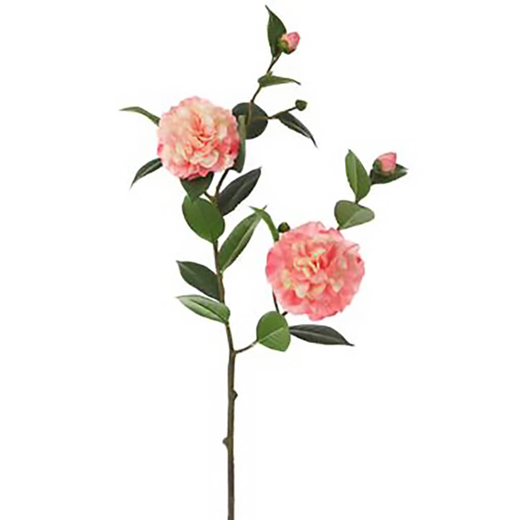 Real Touch Camellia Spray Pink, 36in
