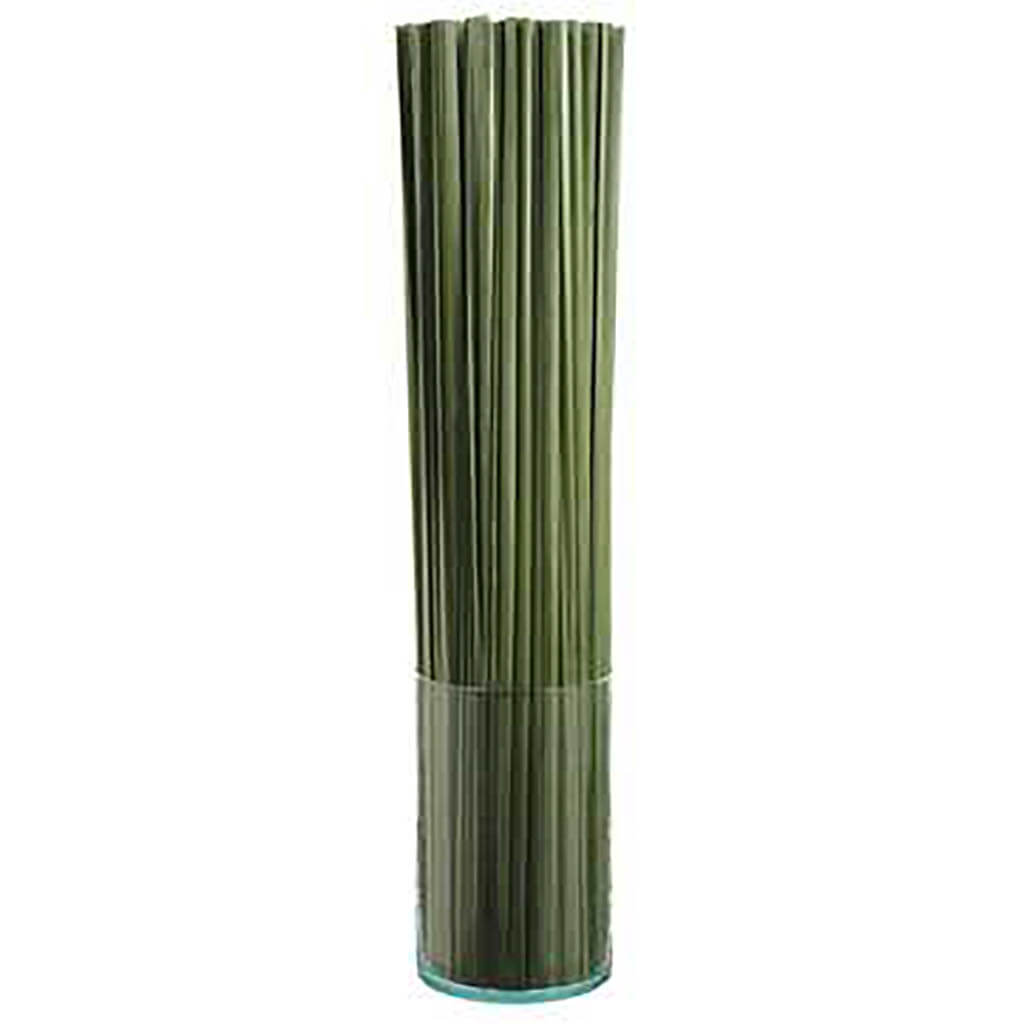 Tall Grass in�Glass Vase�Green, 42in H x 10in W x 10in L