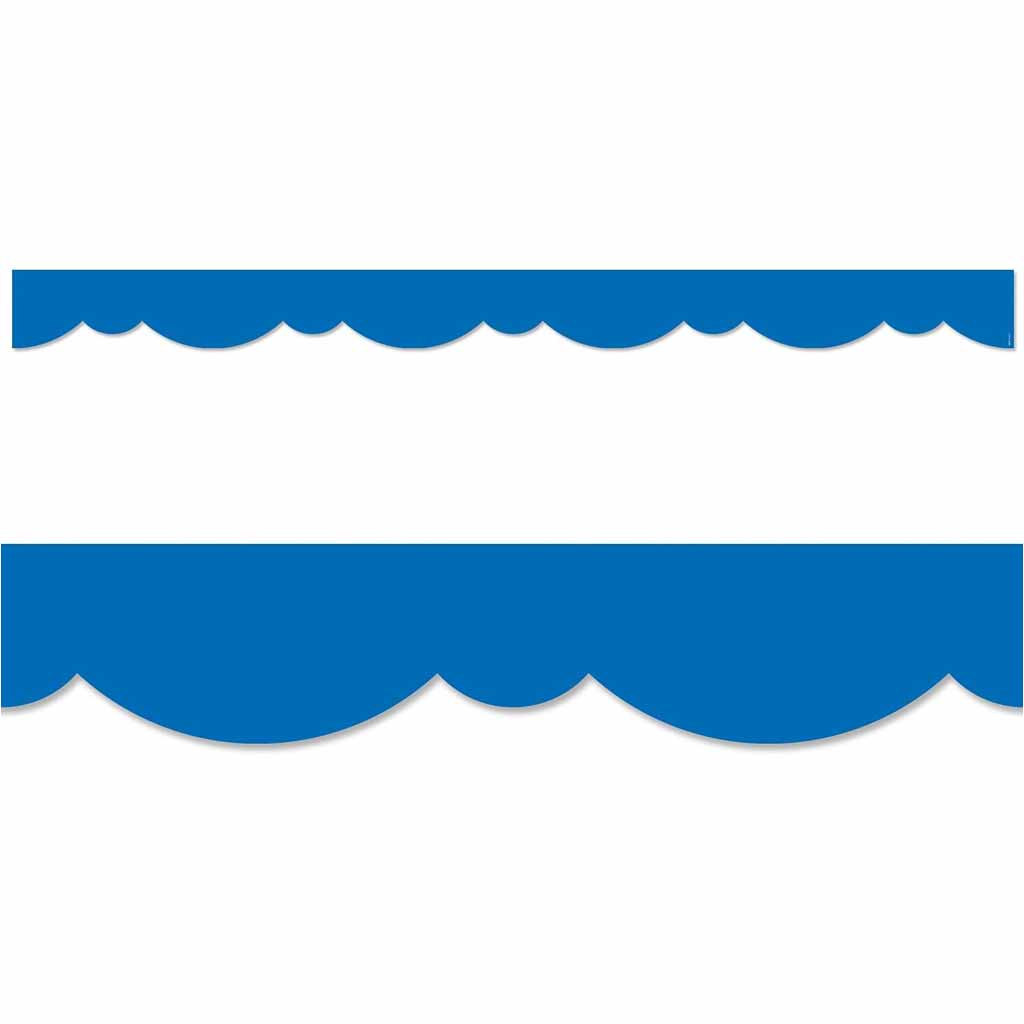 Royal Blue Stylish Scallops Border EZ Border