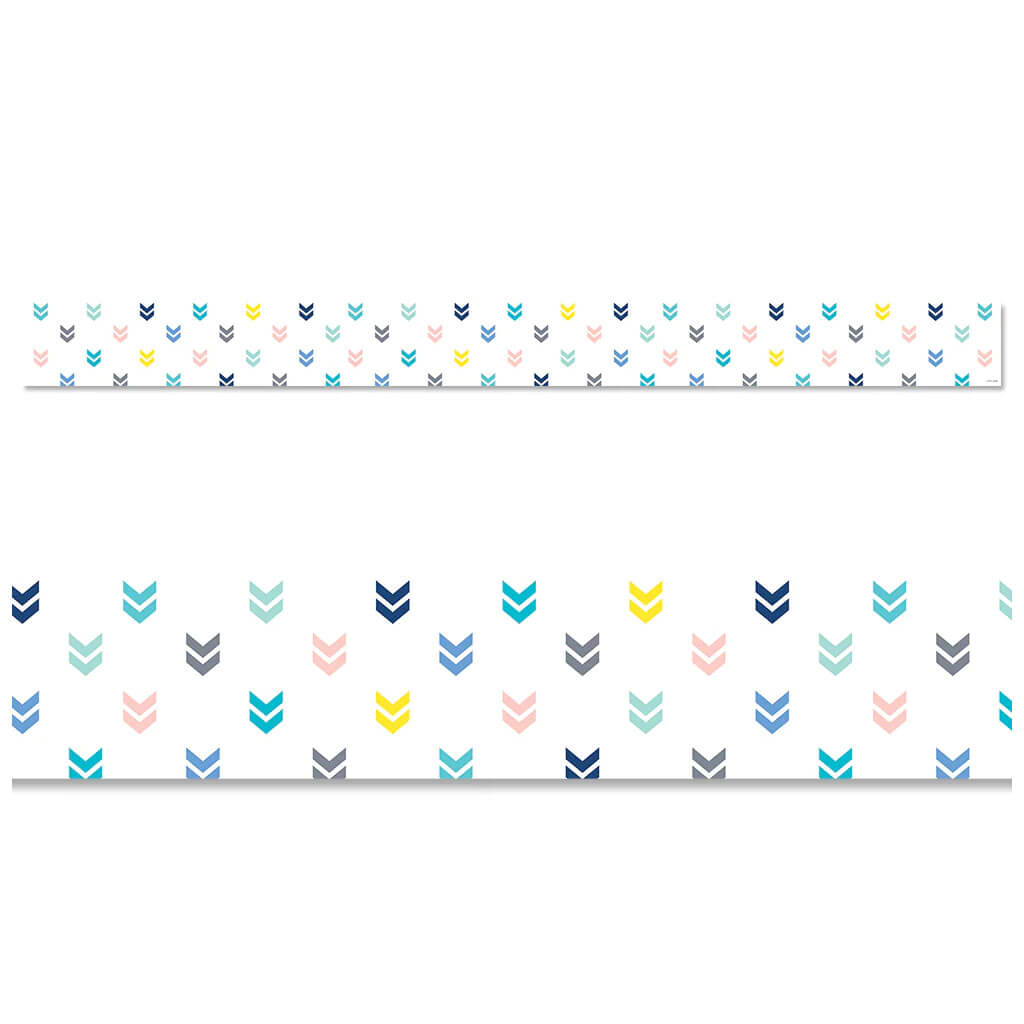 Colorful Mini Chevrons EZ Border Calm &amp; Cool