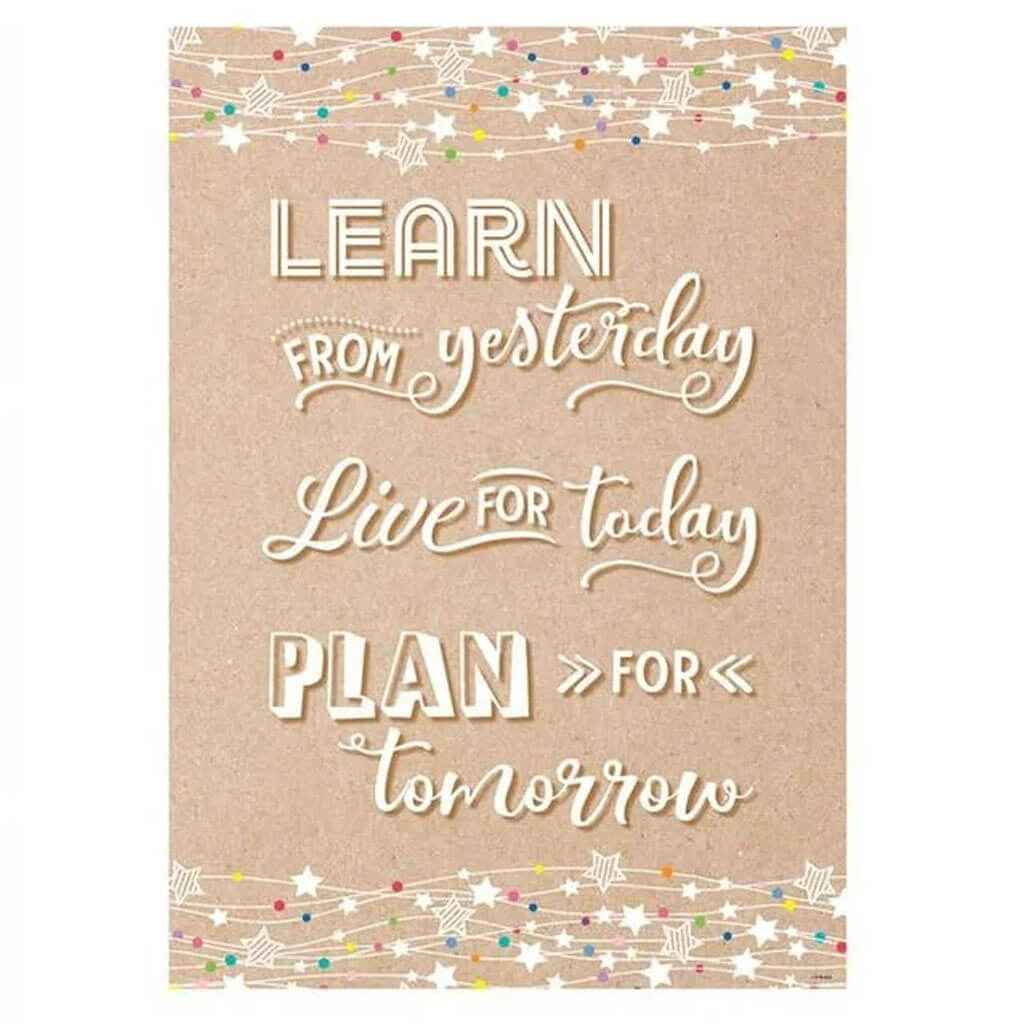 Learn Live Plan Inspire U Poster