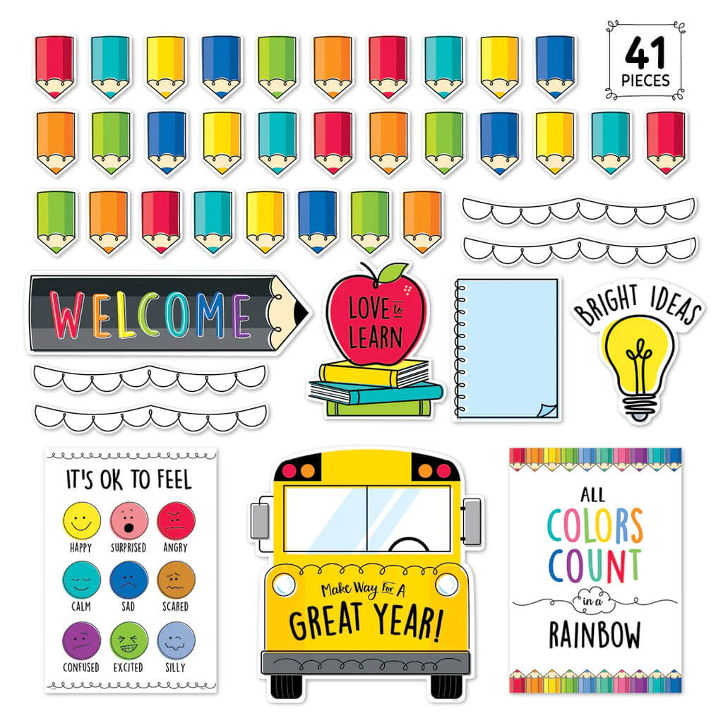 Core Decor Ready for School Bulletin Board