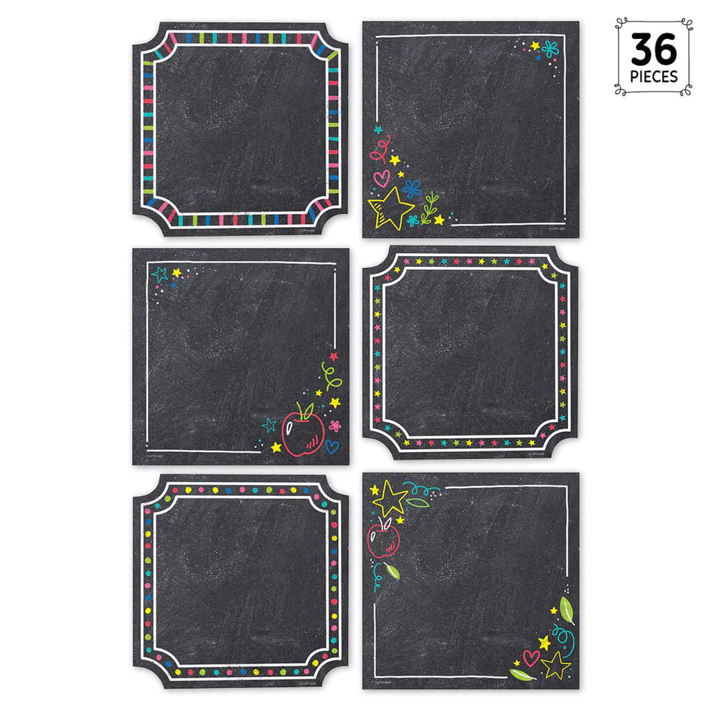 Chalk It Up! Colorful Chalk Cards 6in Designer Cut-Outs