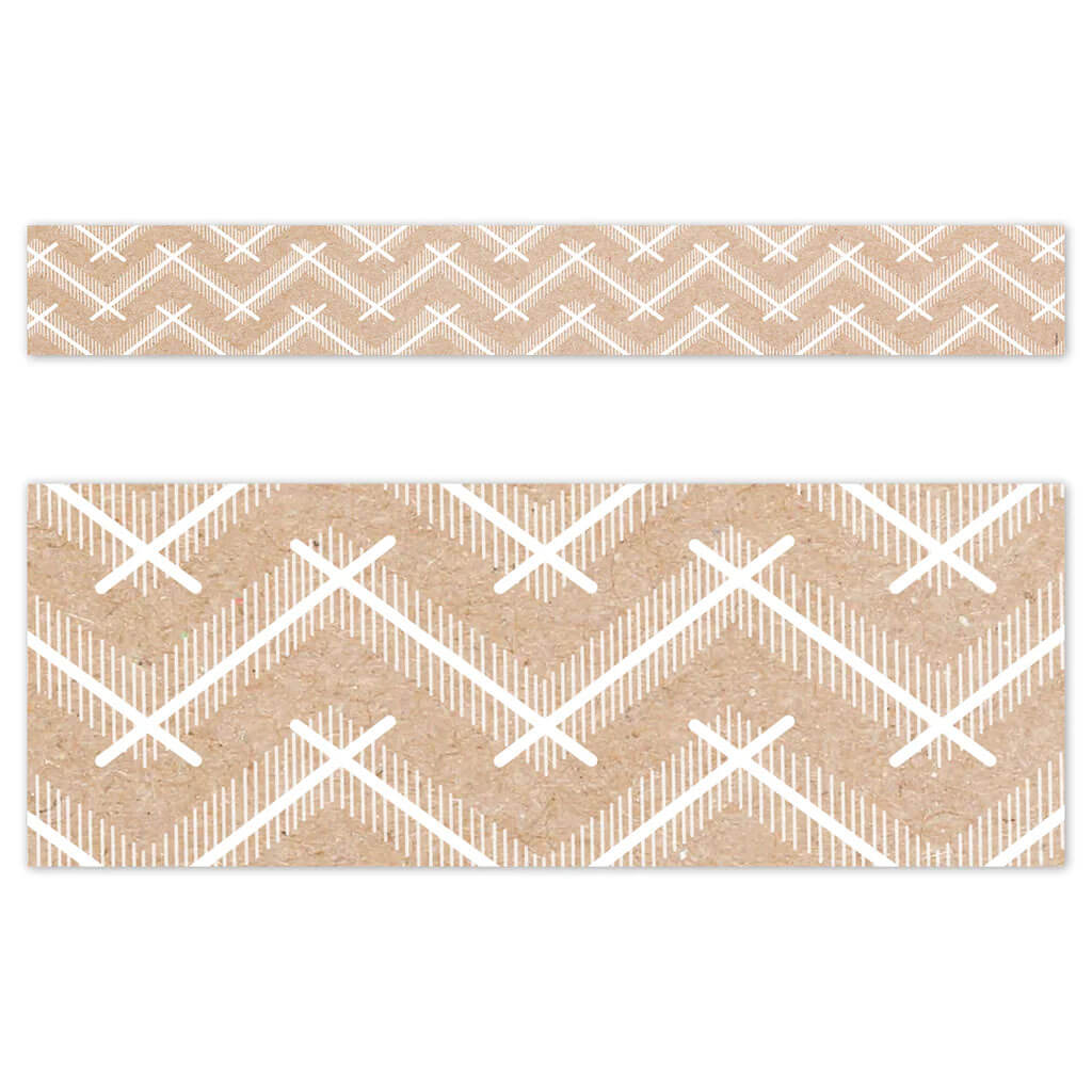 Krafty Pop Kraft Chevron EZ Border