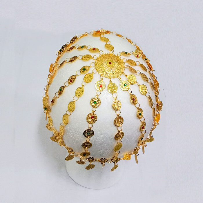 UAE Headpiece Round Gold