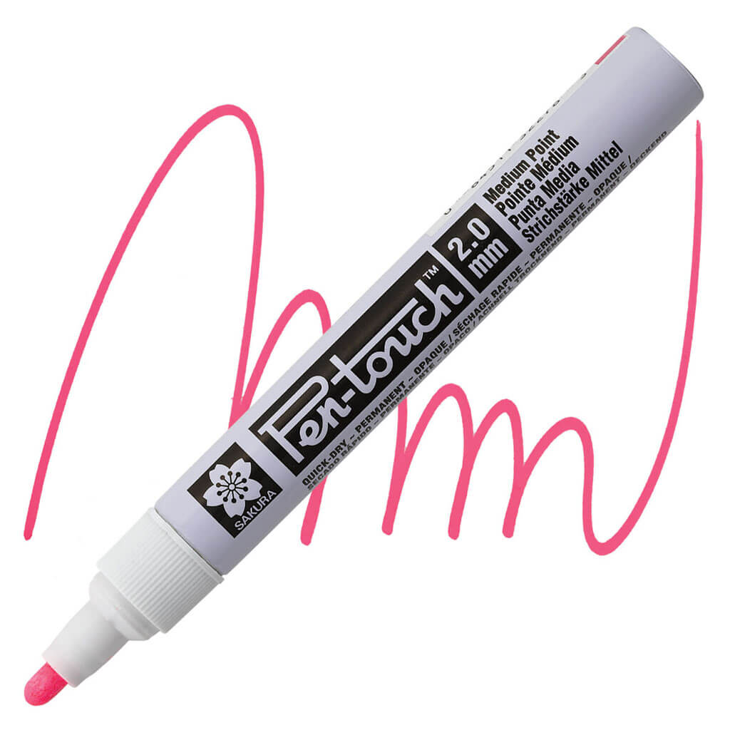 Sakura Pen-Touch Paint Marker Medium Tip, Fluorescent Pink