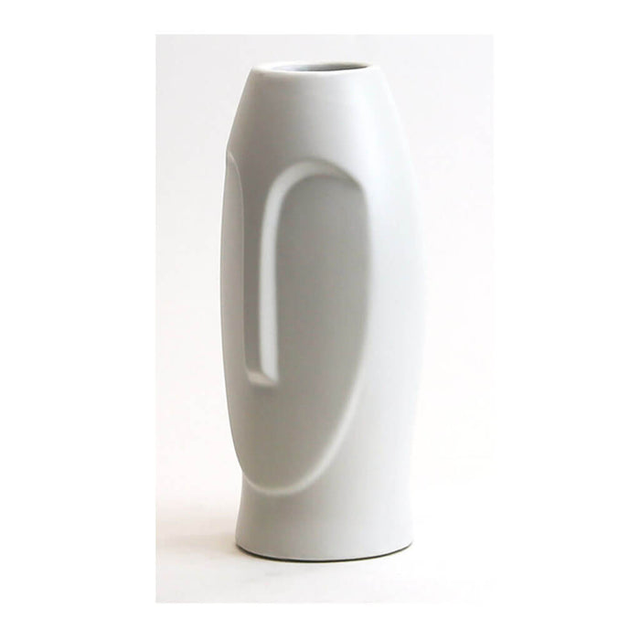 Medium White Sand Glazed Moai Bowl 5.25in