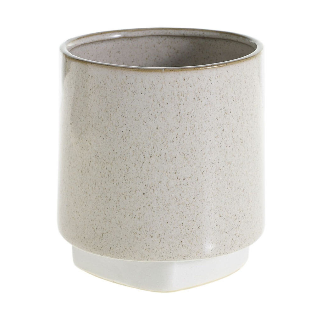 White Formed Vase 6.1" H