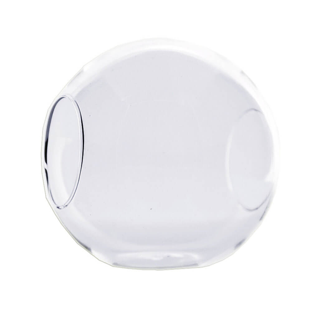 Small Geometric Pot Matte White 4.2in x 4.2in