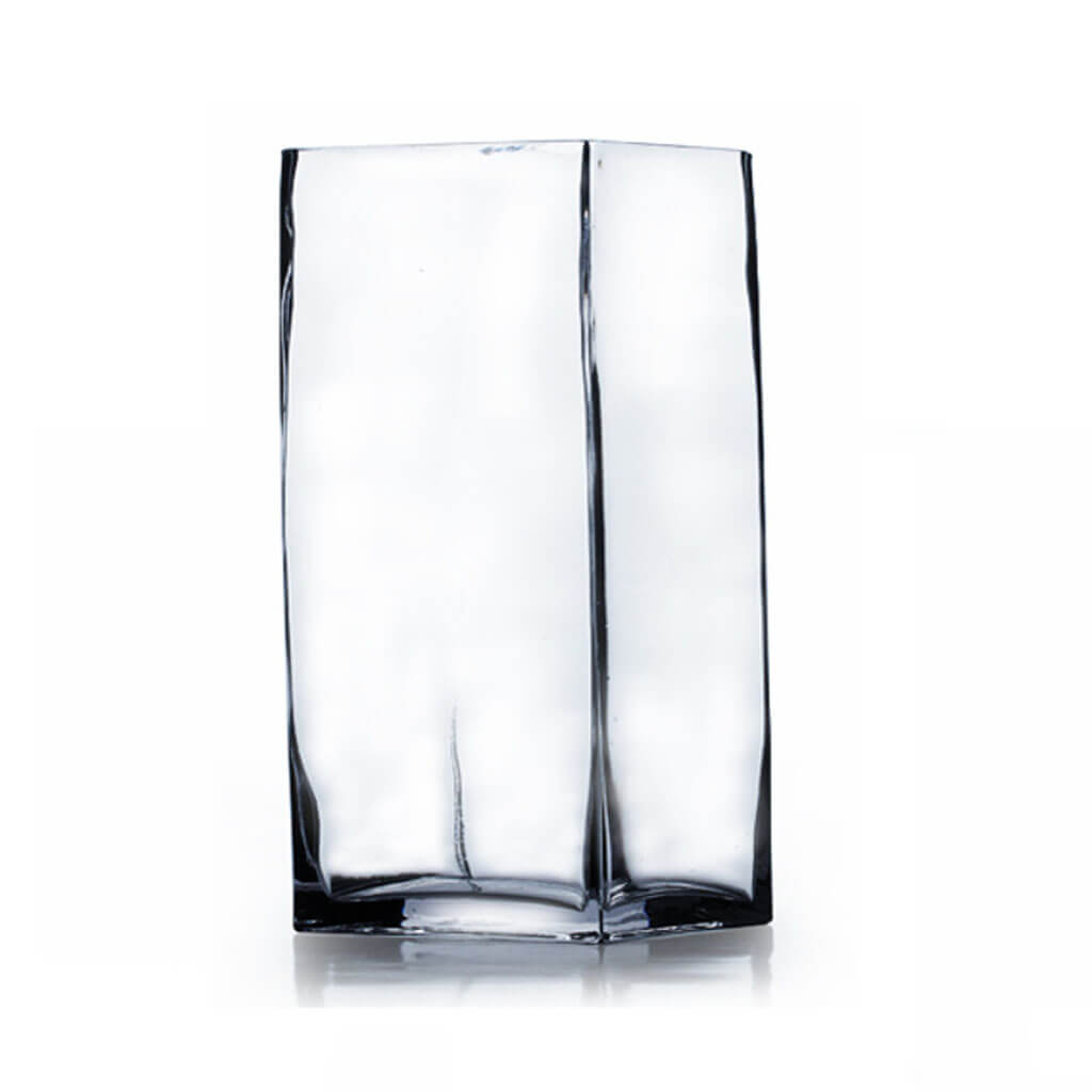 Small Hurricane Glass Vase 8in