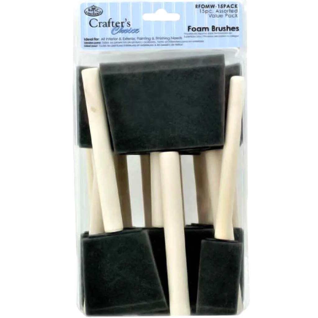 Royal Brush Value Foam Brush 15pcs