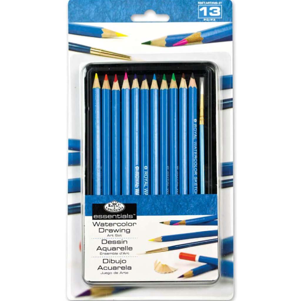 Watercolor Pencil Tin Art Set 13pc 