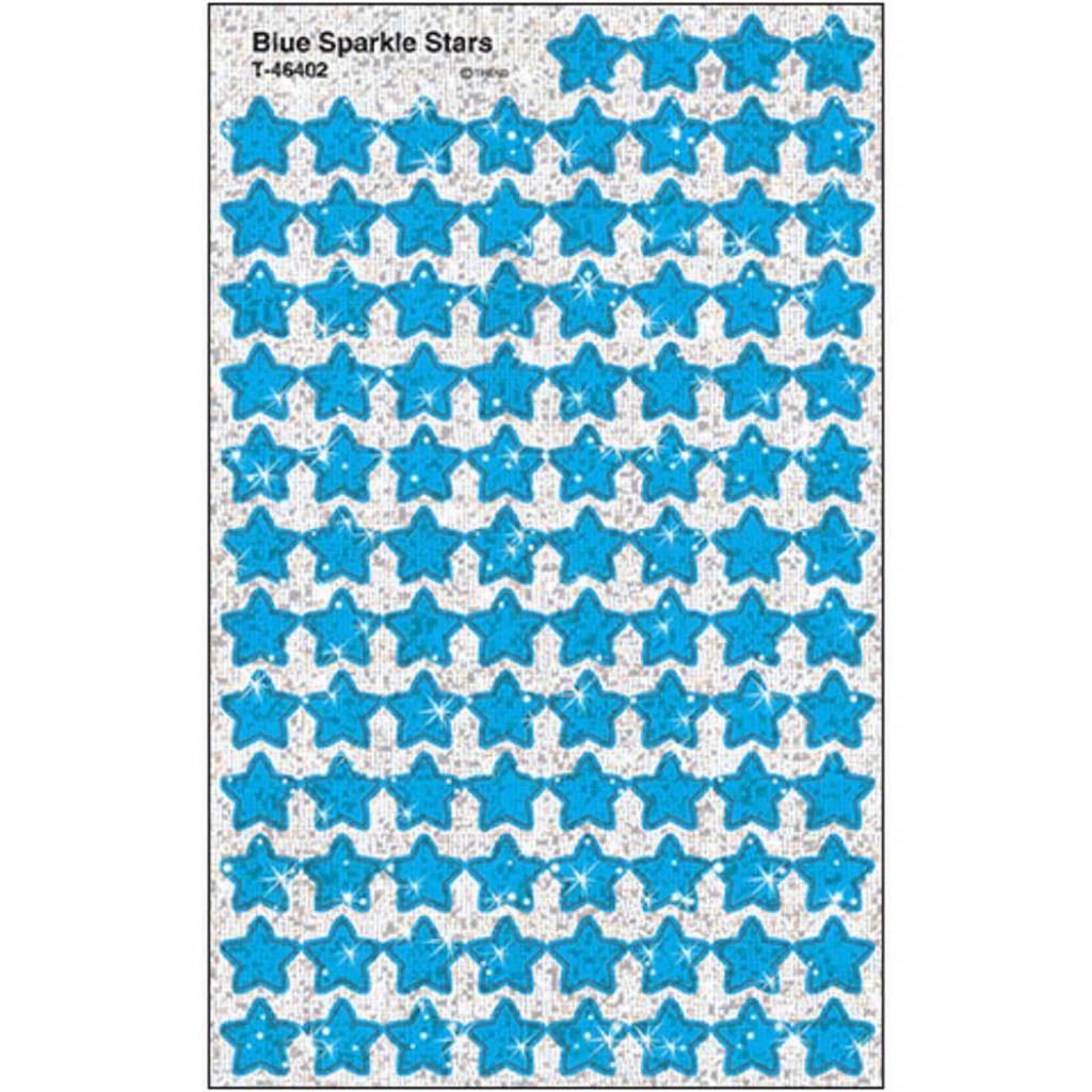 Sparkle Stars Stickers Blue 