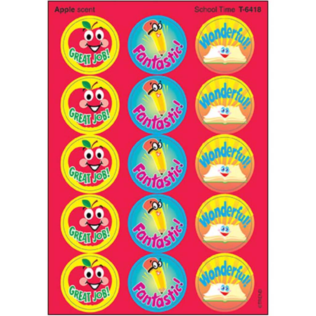 School Time Apple Scent Stinky Stickers 