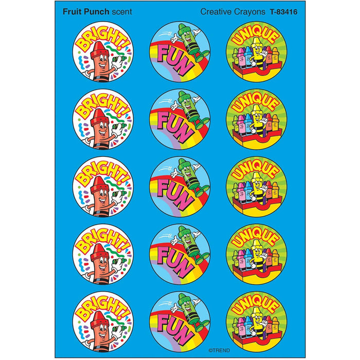 Creative Crayons, Fruit Punch scent Scratch 'n Sniff Stinky Stickers