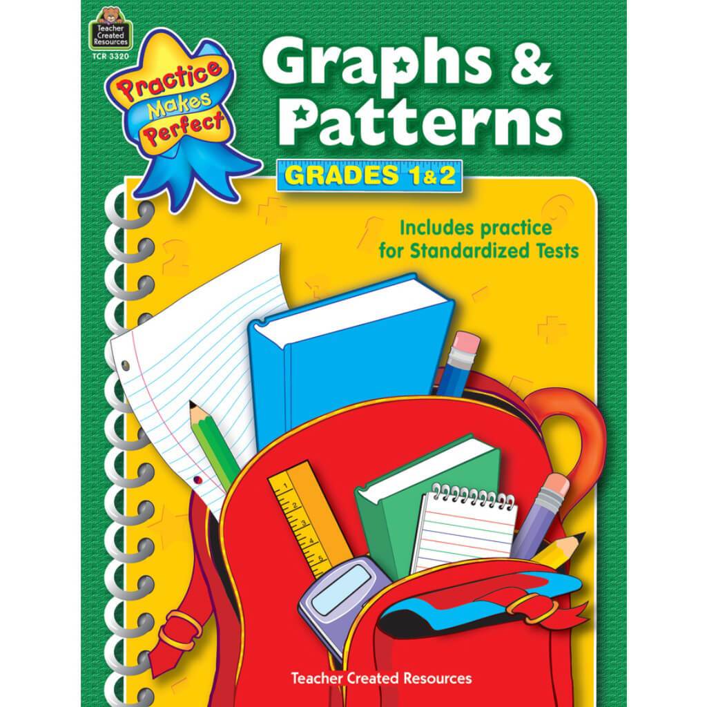 Graphs &amp; Patterns Book Grade 1-2 