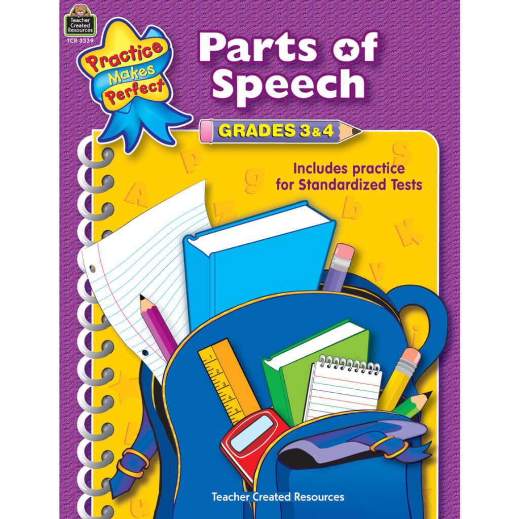 Parts Of Speech Book Grade 3-4 