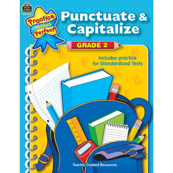 Punctuate & Capitalize Book Grade 2 