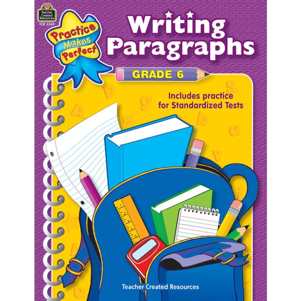 Writing Paragraphs Book Grade 6