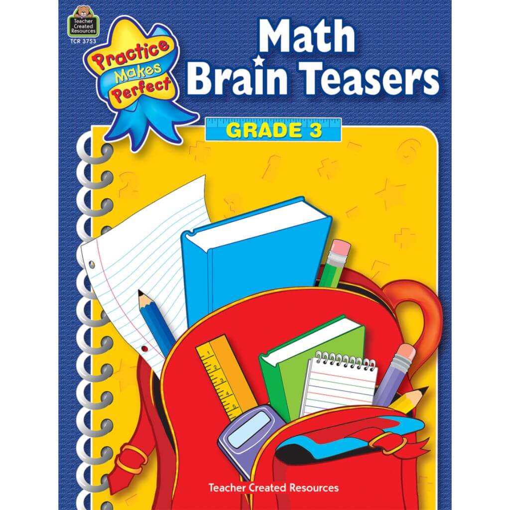 Math Brain Teasers Book Grade 3