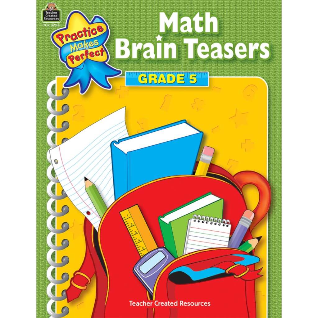 Math Brain Teasers Book Grade 5