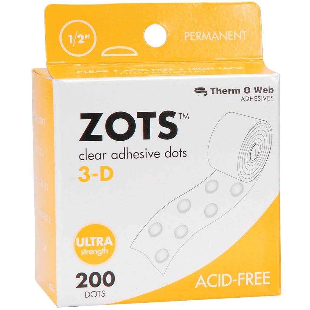 Zots Clear Adhesive Dots 3D